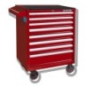 Wózek warsztatowy 8 szuflad + 260 narzędzi czerwony