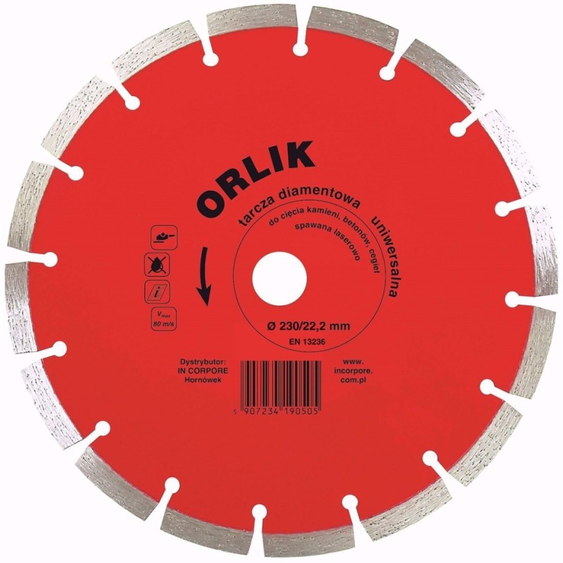 Tarcza diamentowa segmentowa orlik 150mm