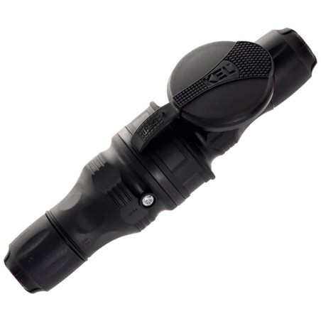 Zestaw wtyczka + gniazdo extrem ip54 czarny