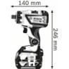 Wiertarko-wkrętarka akumulatorowa gsr18v-60 fc  2x5.0ah lbox