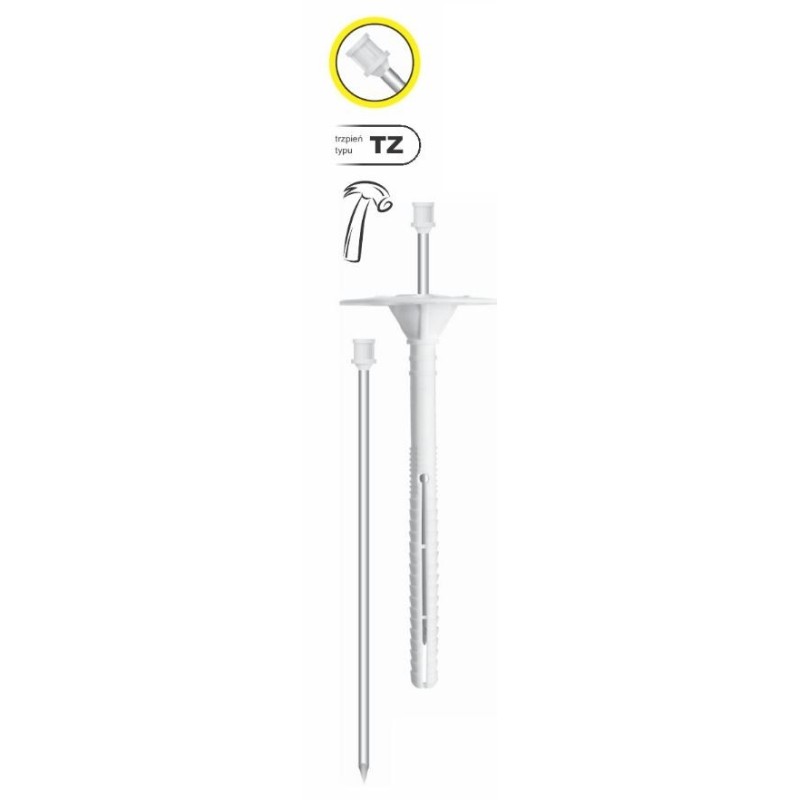Kołek do izolacji trzpień stalowy ldk tz 10x220mm