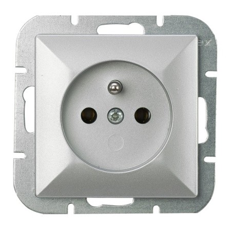 Perła gniazdo pojedyncze p/t z/u srebrny