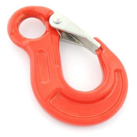 Hak zawiesiowy z uchem i zabezpieczeniem g8 10mm wll 3.15t