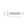 Wkręt do drewna ocynk żółty 4.5x20mm