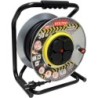 Przedłużacz heavy duty metalowy bęben 30m h05rr 3x2,5 ip44