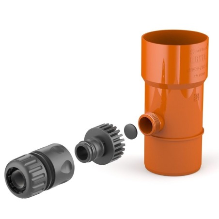Odzyskiwacz wody deszczowej 63mm ceglasty