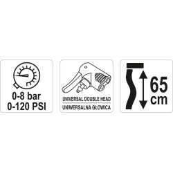 Pompka ręczna słupkowa z manometrem