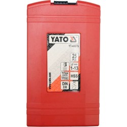 Zestaw wierteł do metalu hss-tin 25szt 1-13mm