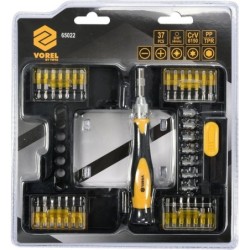 Zestaw końcówek śrubokrętowych 37szt. Z uchwytem