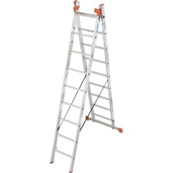 Drabina aluminiowa 3-elementowa tribilo 3x9 szczebli
