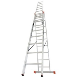 Drabina aluminiowa 3-elementowa tribilo 3x9 szczebli