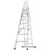 Drabina aluminiowa 3-elementowa tribilo 3x9 szczebli