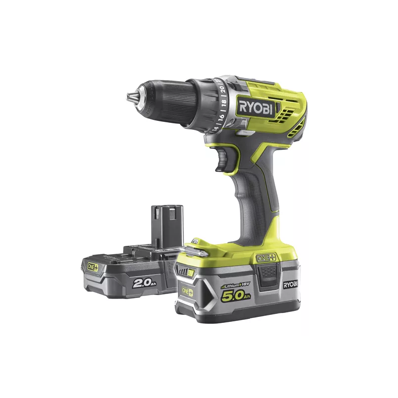 Aku.wiertarko-wkrętarka r18dd3-252s 18v 1x5.0ah 1x2.0ah one+