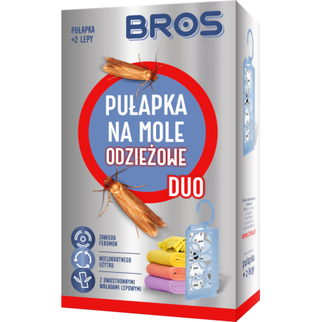 Pułapka na mole odzieżowe duo + 2 wkłady