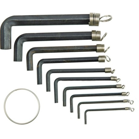 Klucze imbusowe komplet 10 sztuk 1.5 - 10