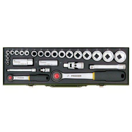 Zestaw kluczy nasadowych 1/2'' i 1/4'' proxxon 24cz.