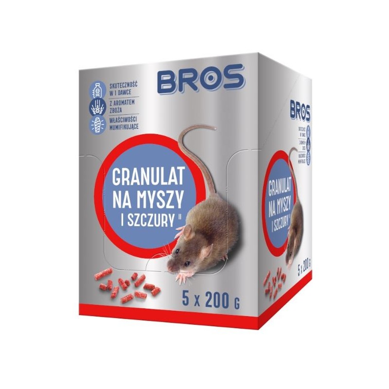 Granulat na myszy i szczury                   saszeteka 200g
