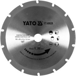 Tarcza widiowa do cięcia drewna z gwoździami 185/14t 20mm