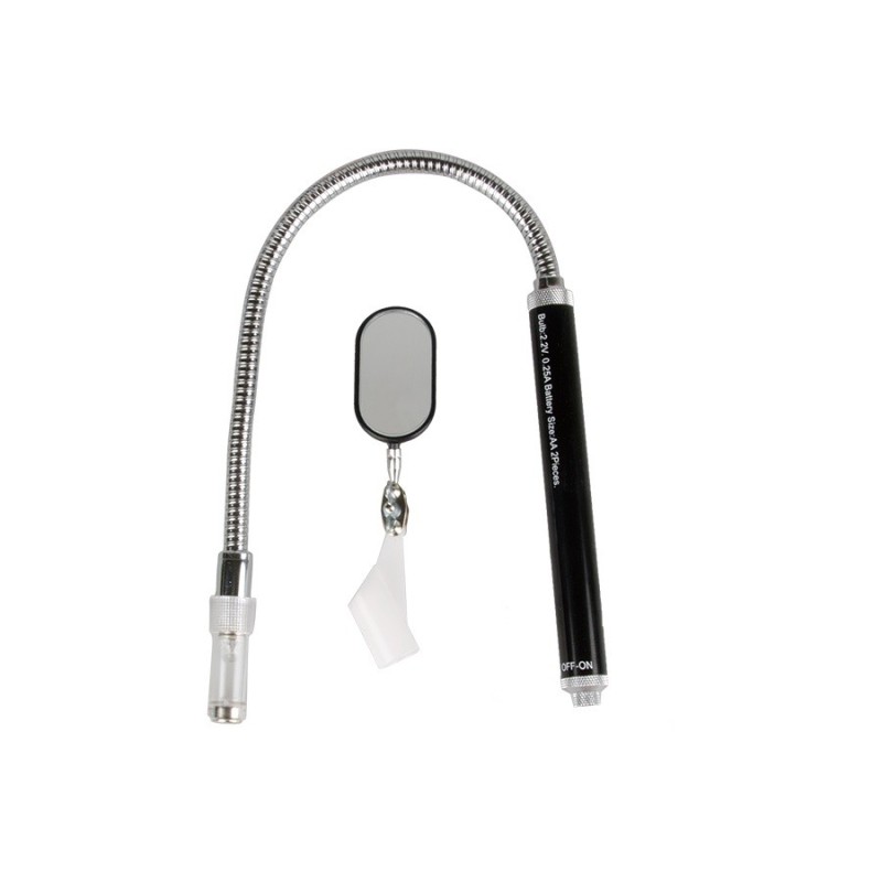 Lusterko inspekcyjne 450mm+magnes+latarka