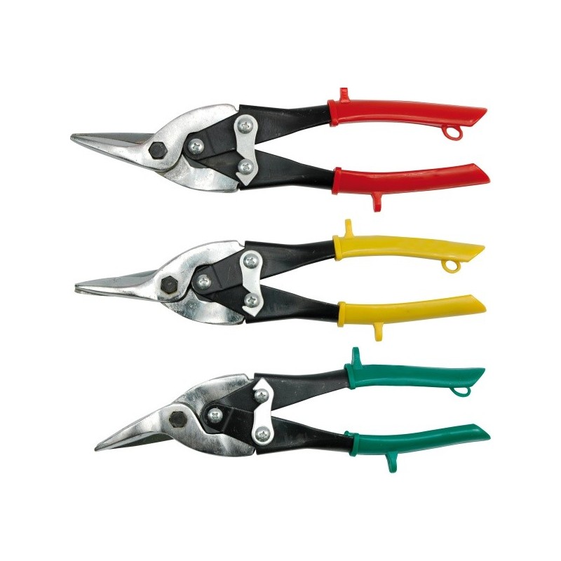 Nożyce do blachy komplet 3 sztuki prawe,lewe,proste