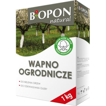 Wapno, ogrodnicze do bielenia i odkwaszania gleby 1 kg