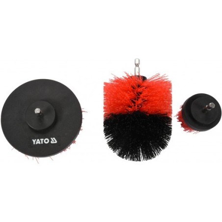 Zestaw szczotek na wiertarkę 3szt hex