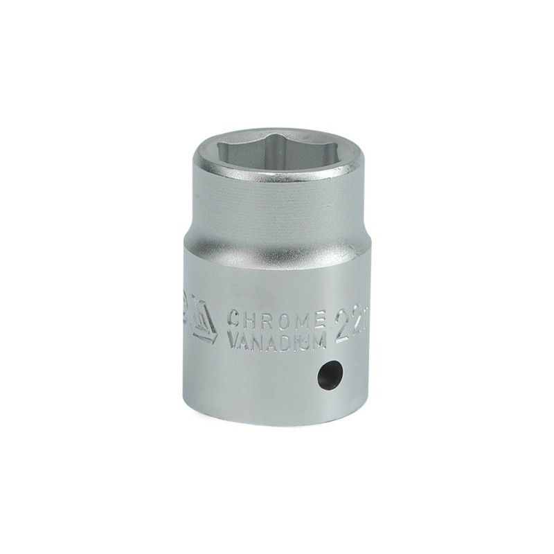 Nasadka krótka chromowana 6-kątna 3/4'' 22mm