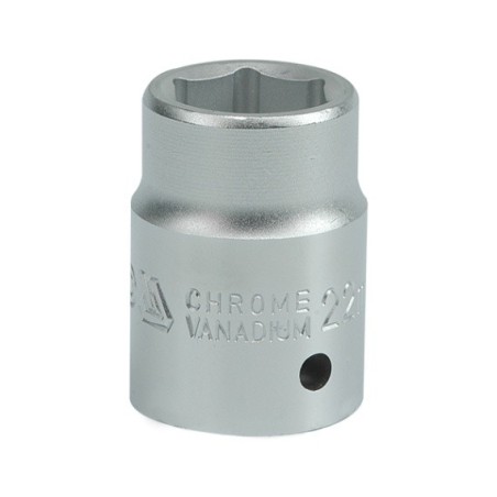 Nasadka krótka chromowana 6-kątna 3/4'' 22mm