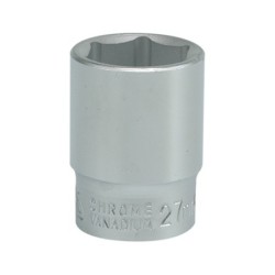 Nasadka krótka chromowana 6-kątna 3/4'' 27mm