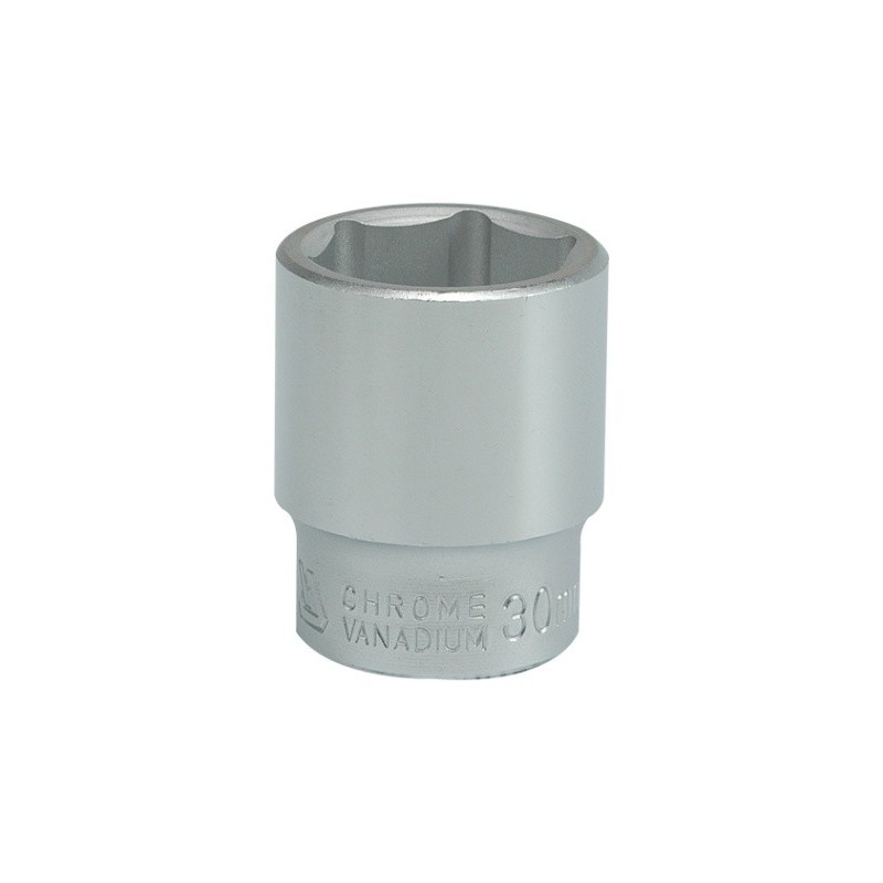Nasadka krótka chromowana 6-kątna 3/4'' 30mm