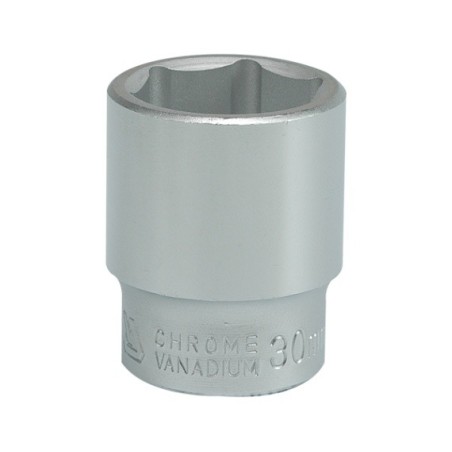 Nasadka krótka chromowana 6-kątna 3/4'' 30mm