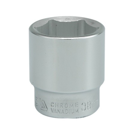 Nasadka krótka chromowana 6-kątna 3/4'' 38mm