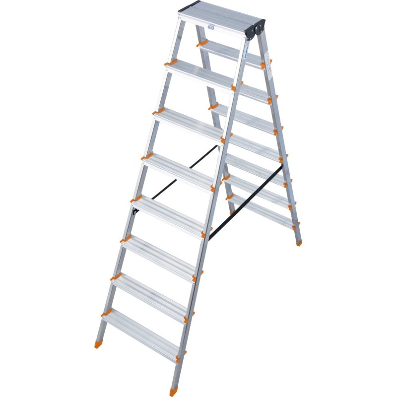Drabina aluminiowa dwustronna dopplo 2x8 szczebli