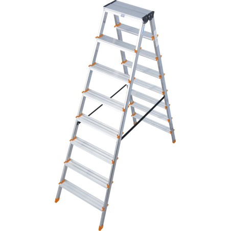 Drabina aluminiowa dwustronna dopplo 2x8 szczebli