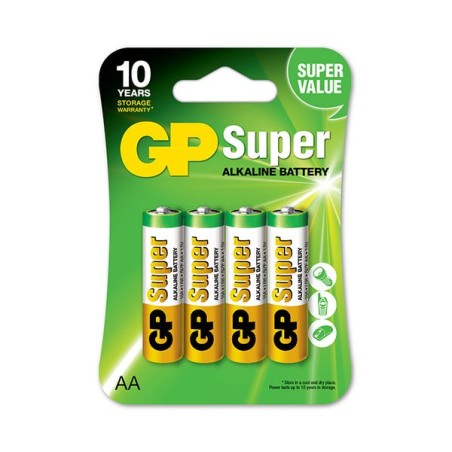 Bateria super alkaline aa lr6 1.5v 4 sztuki