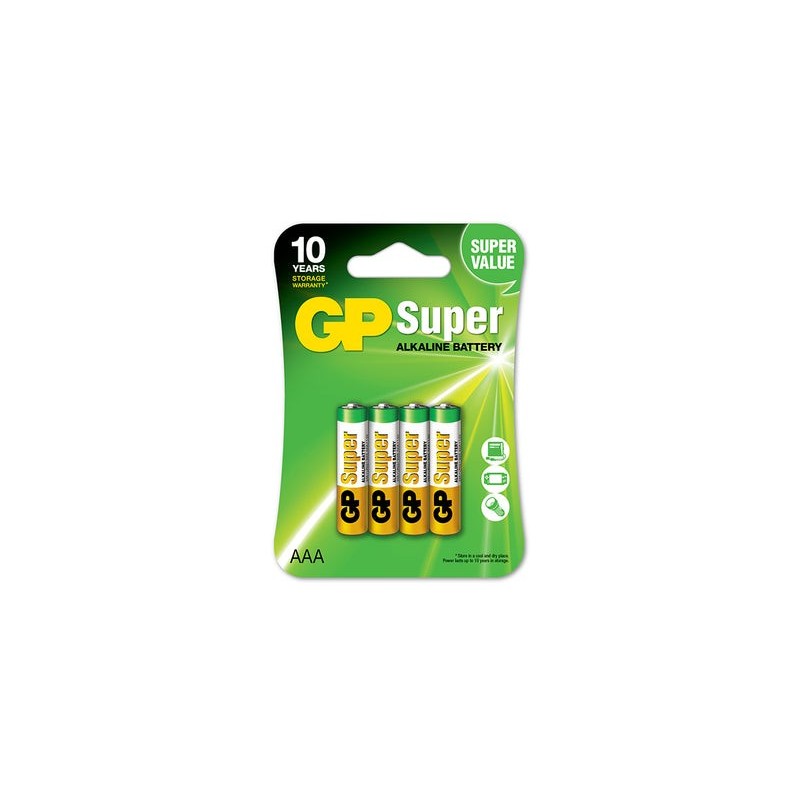 Bateria super alkaline aaa 1.5v 4 sztuk