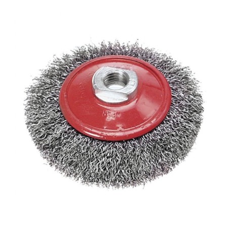 Szczotka tarczowo-kątowa m-14 drut stalowy 100mm