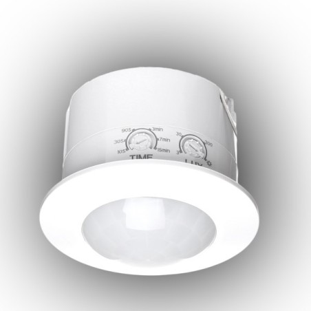 Czujnik ruchu pir biały 360 st. 1200w 6 metrów ip20