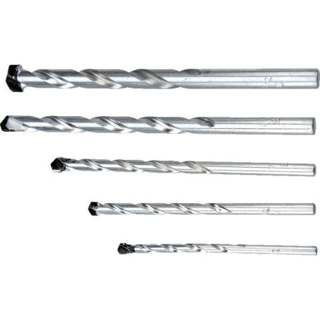 Wiertła do betonu 4-10mm komplet 5 sztuk