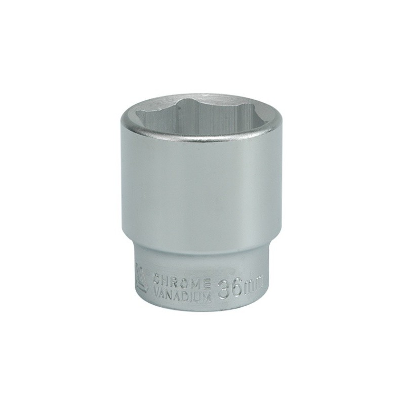 Nasadka krótka chromowana 6-kątna 3/4'' 36mm