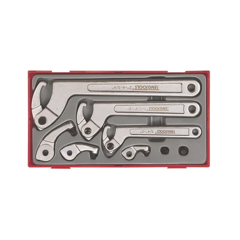 Zestaw kluczy hakowych 8szt