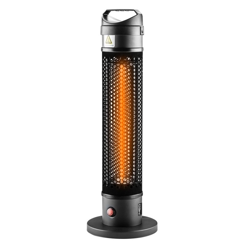Promiennik stojący 1000w, ip44, element grzejny carbon fiber