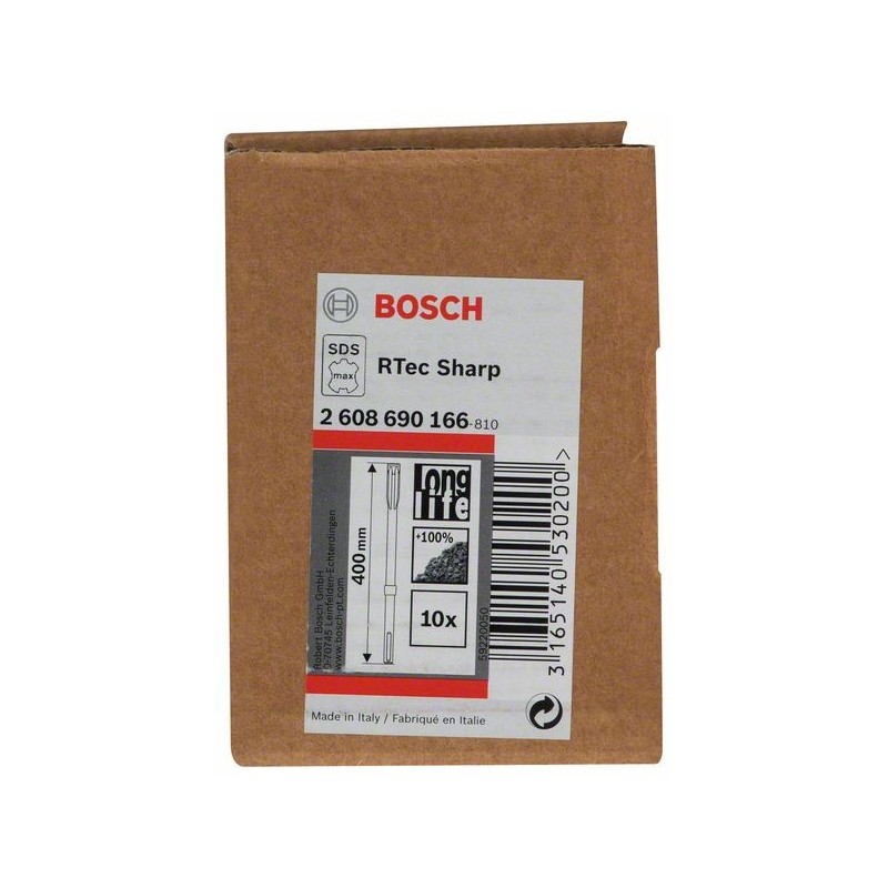 Dłuto sds-max sharp rtec 25x400mm 10pcs