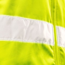 Kurtka robocza ostrzegawcza softshell z kapturem żółta xxl