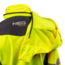 Kurtka robocza ostrzegawcza softshell z kapturem żółta xxl