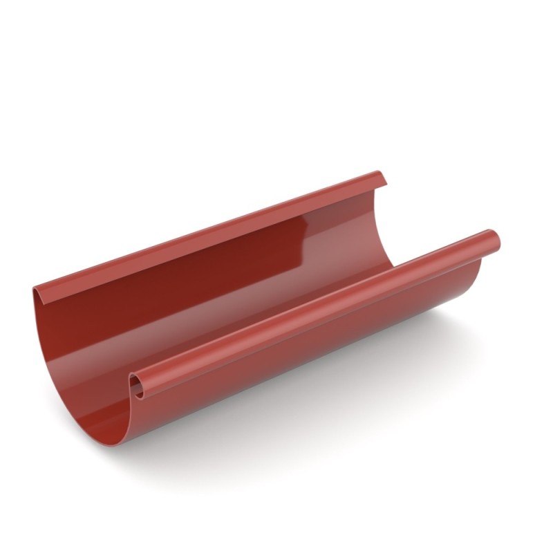 Rynna dachowa pvc 125mm 3m czerwony bryza