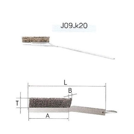 Szczotka ręczna metalowa a-60 drut kwasoodporny t13