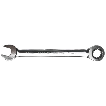 Klucz płasko-oczkowy z grzechotką 19mm