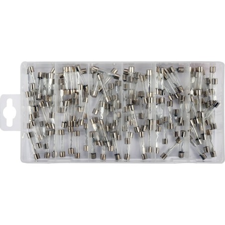 Zestaw bezpieczników szklanych 6x30mm 120 sztuk mix
