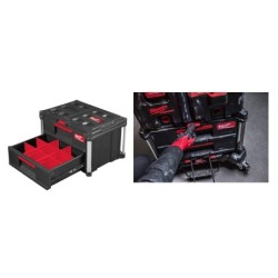 Skrzynka packout z dwiema szufladami 560x410x360 mm